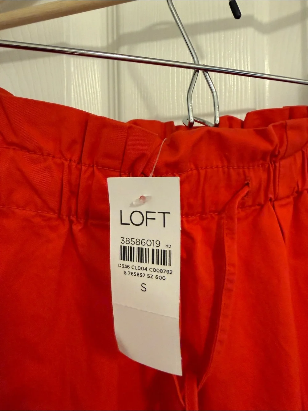 LOFT Tomato Red Maxi Skirt NWT